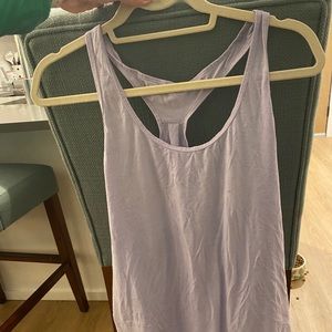 Lululemon light purple Razorback Tank Top